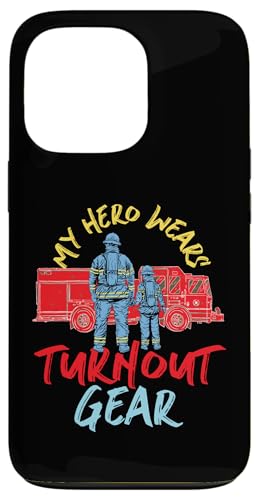 Mein Held trägt Turnout Gear Fire Truck Hülle für iPhone 13 Pro Mein Held trägt Turnout Gear Fire Truck Hülle für iPhone 13 Pro von Cute Fire Fighter Designs For Girls And Boys