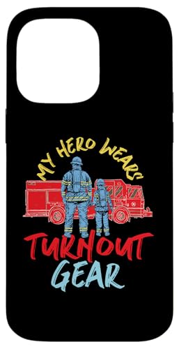 Mein Held trägt Turnout Gear Fire Truck Hülle für iPhone 14 Pro Max Mein Held trägt Turnout Gear Fire Truck Hülle für iPhone 14 Pro Max von Cute Fire Fighter Designs For Girls And Boys