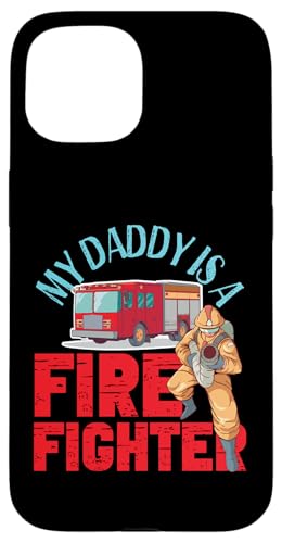 Mein Papa ist ein Feuerwehrmann für Kinder Hülle für iPhone 15 Mein Papa ist ein Feuerwehrmann für Kinder Hülle für iPhone 15 von Cute Fire Fighter Designs For Girls And Boys