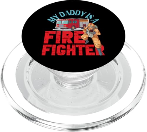 Mein Papa ist ein Feuerwehrmann für Kinder PopSockets PopGrip für MagSafe Mein Papa ist ein Feuerwehrmann für Kinder PopSockets PopGrip für MagSafe von Cute Fire Fighter Designs For Girls And Boys