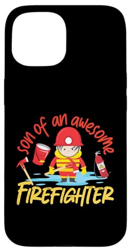 Sohn eines großartigen Feuerwehrmannes für Jungen Hülle für iPhone 15 Sohn eines großartigen Feuerwehrmannes für Jungen Hülle für iPhone 15 von Cute Fire Fighter Designs For Girls And Boys