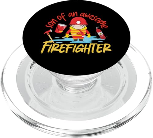 Sohn eines großartigen Feuerwehrmannes für Jungen PopSockets PopGrip für MagSafe Sohn eines großartigen Feuerwehrmannes für Jungen PopSockets PopGrip für MagSafe von Cute Fire Fighter Designs For Girls And Boys