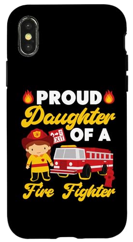 Stolze Tochter eines Feuerwehrmanns Hülle für iPhone X/XS Stolze Tochter eines Feuerwehrmanns Hülle für iPhone X/XS von Cute Fire Fighter Designs For Girls And Boys
