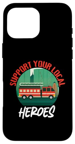 Unterstützen Sie Ihr Local Heroes Feuerwehrauto Design Hülle für iPhone 16 Pro Max Unterstützen Sie Ihr Local Heroes Feuerwehrauto Design Hülle für iPhone 16 Pro Max von Cute Fire Fighter Designs For Girls And Boys