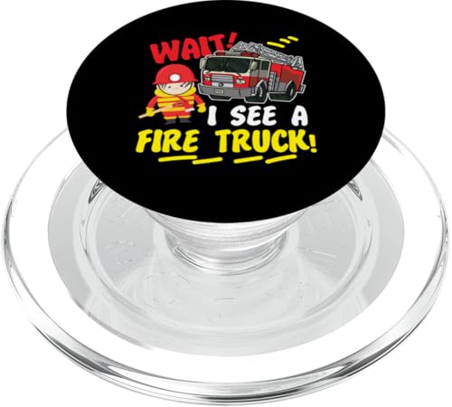 Warte! Ich sehe ein Feuerwehrauto! Für Kinder PopSockets PopGrip für MagSafe Warte! Ich sehe ein Feuerwehrauto! Für Kinder PopSockets PopGrip für MagSafe von Cute Fire Fighter Designs For Girls And Boys