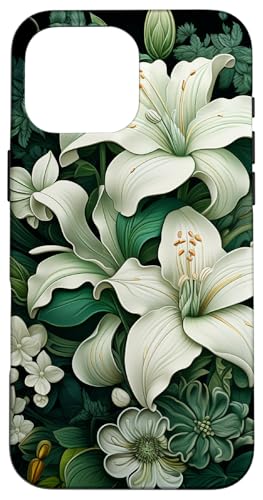 Blumenblume, schöne Blumen und Blätter, grün Hülle für iPhone 16 Pro Max Blumenblume, schöne Blumen und Blätter, grün Hülle für iPhone 16 Pro Max von Cute Flowers