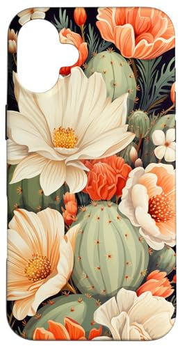 Boho Kaktus Blumen Muster - Süß Western Chic Minimal Hülle für iPhone 16 Plus Boho Kaktus Blumen Muster - Süß Western Chic Minimal Hülle für iPhone 16 Plus von Cute Flowers