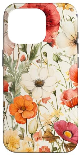 Boho Wildblume Blumen Botanisch Floral Vintage Hülle für iPhone 16 Pro Boho Wildblume Blumen Botanisch Floral Vintage Hülle für iPhone 16 Pro von Cute Flowers