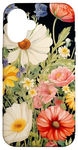 Boho Wildblume Blumen Botanisch Floral Vintage Hülle für iPhone 16 Boho Wildblume Blumen Botanisch Floral Vintage Hülle für iPhone 16 von Cute Flowers