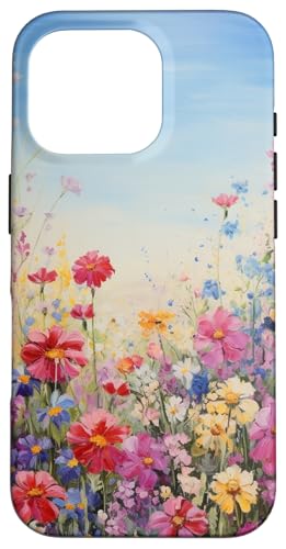 Buntes Frühlings-Wildblumen-Gemälde Hülle für iPhone 16 Pro Buntes Frühlings-Wildblumen-Gemälde Hülle für iPhone 16 Pro von Cute Flowers
