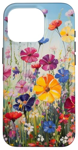 Buntes Frühlings-Wildblumen-Gemälde Hülle für iPhone 16 Pro Buntes Frühlings-Wildblumen-Gemälde Hülle für iPhone 16 Pro von Cute Flowers