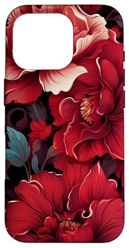 Burgunderrote Blume Hülle für iPhone 16 Pro Burgunderrote Blume Hülle für iPhone 16 Pro von Cute Flowers