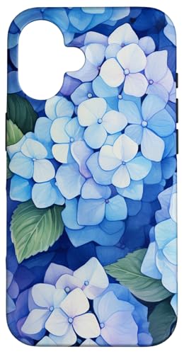 Hortensien-Aquarellmuster von Hortensien Hülle für iPhone 16 von Cute Flowers