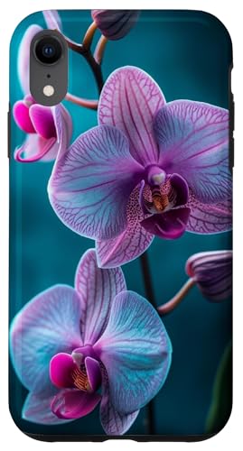 Hülle für iPhone XR Süße lila Orchidee Blume von Cute Flowers