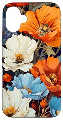 Jugendstil Blumen, Garten und Floral Natur Kunst Hülle für iPhone 16 Plus von Cute Flowers