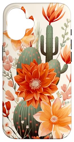 Kaktus Botanische Wüste Western Boho Modern Terrakotta Hülle für iPhone 16 Kaktus Botanische Wüste Western Boho Modern Terrakotta Hülle für iPhone 16 von Cute Flowers