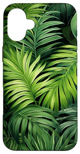 Palmenblätter Dschungelblatt Regenwald tropisch hawaiianisch Hülle für iPhone 16 Plus von Cute Flowers