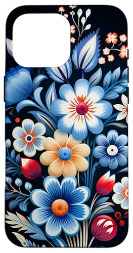 Polnische Volkskunst Blumenmuster Polen Hülle für iPhone 16 Pro Max Polnische Volkskunst Blumenmuster Polen Hülle für iPhone 16 Pro Max von Cute Flowers