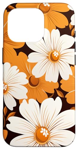 Retro Blumen Wiese Floral Groovy 70er Braun Trendy Hülle für iPhone 16 Pro Retro Blumen Wiese Floral Groovy 70er Braun Trendy Hülle für iPhone 16 Pro von Cute Flowers