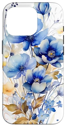 Wildblumen - Gemischte Blume - Blau Floral Hülle für iPhone 16 Pro Wildblumen - Gemischte Blume - Blau Floral Hülle für iPhone 16 Pro von Cute Flowers