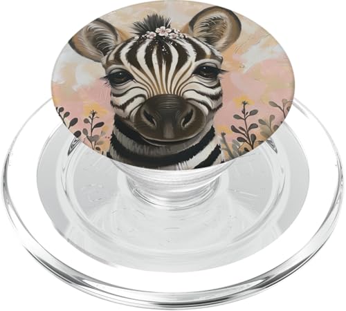 Baby-Zebra PopSockets PopGrip für MagSafe Baby-Zebra PopSockets PopGrip für MagSafe von Cute Funny Animals