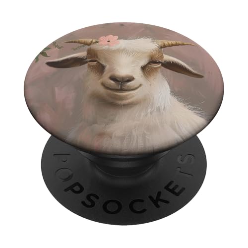 Baby Ziege Weiß PopSockets Klebender PopGrip Baby Ziege Weiß PopSockets Klebender PopGrip von Cute Funny Animals