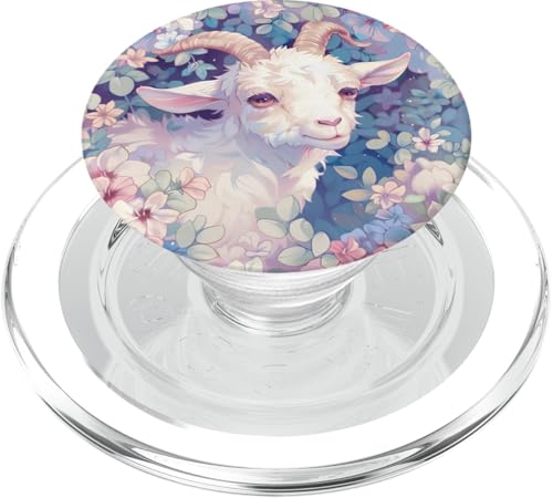 Baby Ziege Weiß PopSockets PopGrip für MagSafe von Cute Funny Animals
