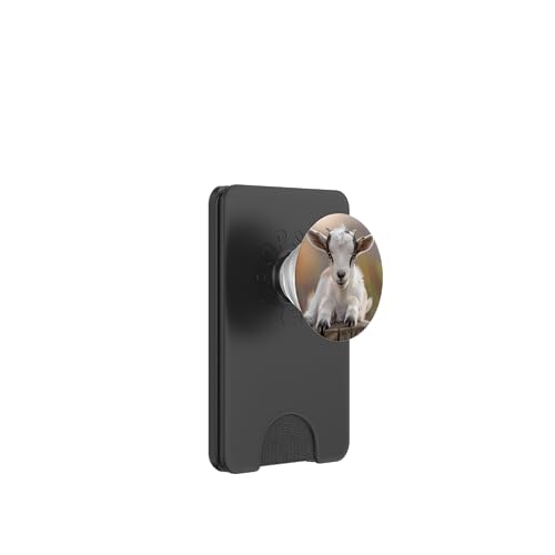 Baby Ziege versteckt sich in Wildblumen PopSockets PopWallet für MagSafe von Cute Funny Animals