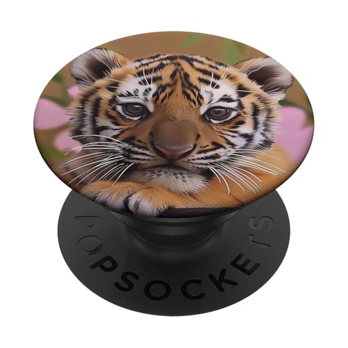 Babytiger PopSockets Klebender PopGrip von Cute Funny Animals