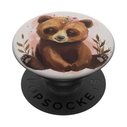 Bär PopSockets Klebender PopGrip von Cute Funny Animals