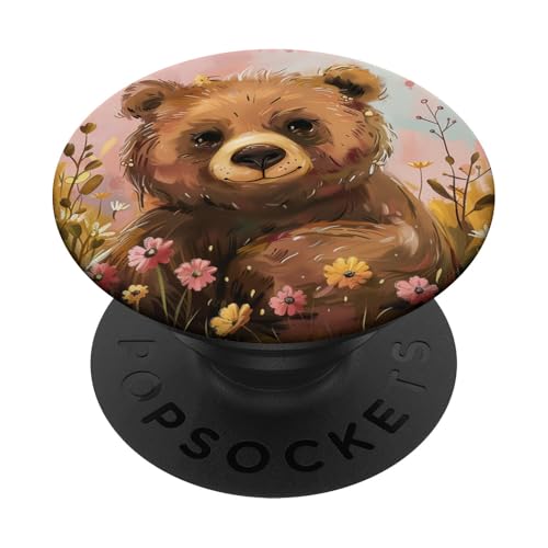 Bär PopSockets Klebender PopGrip von Cute Funny Animals