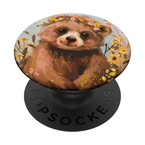 Bär PopSockets Klebender PopGrip von Cute Funny Animals