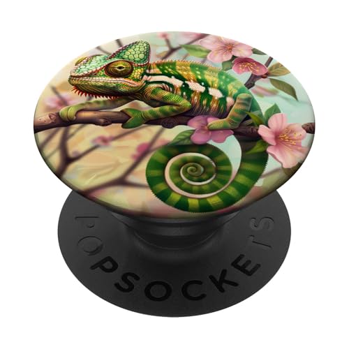 Chamäleon PopSockets Klebender PopGrip von Cute Funny Animals