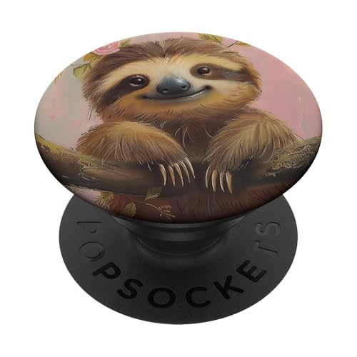 Faultier PopSockets Klebender PopGrip Faultier PopSockets Klebender PopGrip von Cute Funny Animals