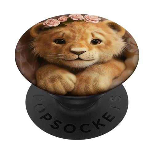 Löwenkopf PopSockets Klebender PopGrip Löwenkopf PopSockets Klebender PopGrip von Cute Funny Animals
