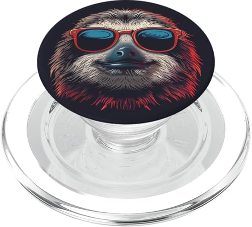 Lustige Faultier Retro Sonnenbrille PopSockets PopGrip für MagSafe Lustige Faultier Retro Sonnenbrille PopSockets PopGrip für MagSafe von Cute Funny Animals