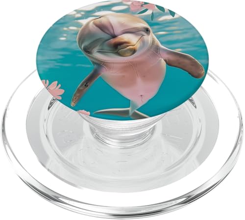 Lustiger Delfin PopSockets PopGrip für MagSafe von Cute Funny Animals