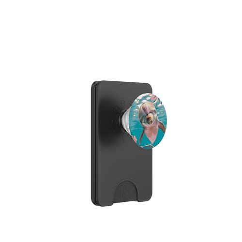 Lustiger Delfin PopSockets PopWallet für MagSafe Lustiger Delfin PopSockets PopWallet für MagSafe von Cute Funny Animals