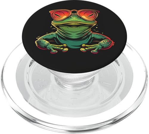 Lustiger Frosch Retro PopSockets PopGrip für MagSafe Lustiger Frosch Retro PopSockets PopGrip für MagSafe von Cute Funny Animals