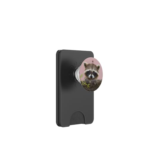 Lustiger Waschbär PopSockets PopWallet für MagSafe Lustiger Waschbär PopSockets PopWallet für MagSafe von Cute Funny Animals
