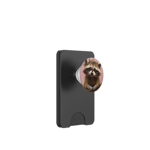 Lustiger Waschbär PopSockets PopWallet für MagSafe Lustiger Waschbär PopSockets PopWallet für MagSafe von Cute Funny Animals
