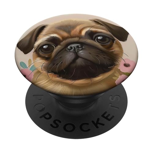 Mops Mama PopSockets Klebender PopGrip von Cute Funny Animals