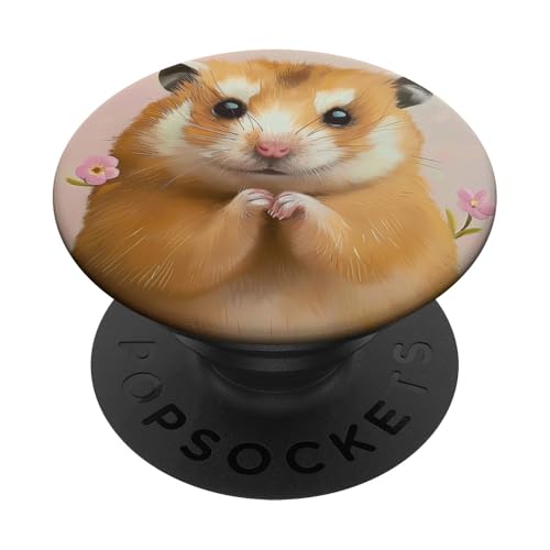 Niedlicher Hamster, Rosa PopSockets Klebender PopGrip von Cute Funny Animals