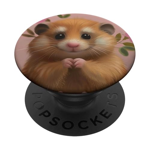 Niedlicher Hamster, Rosa PopSockets Klebender PopGrip von Cute Funny Animals