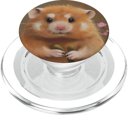 Niedlicher Hamster, Rosa PopSockets PopGrip für MagSafe von Cute Funny Animals
