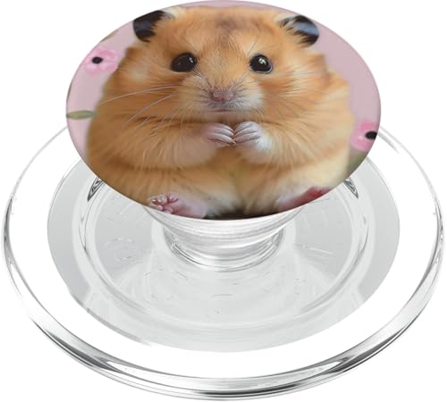 Niedlicher Hamster, Rosa PopSockets PopGrip für MagSafe von Cute Funny Animals