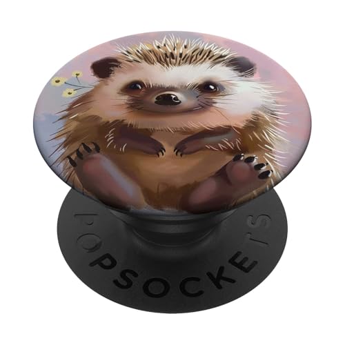 Niedlicher Igel, Rosa PopSockets Klebender PopGrip von Cute Funny Animals