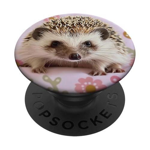 Niedlicher Igel, Rosa PopSockets Klebender PopGrip von Cute Funny Animals