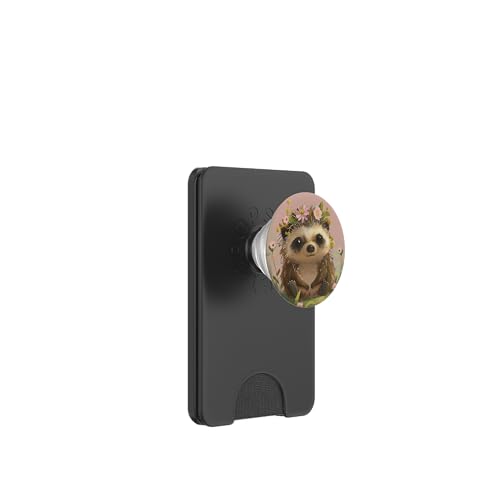 Niedlicher Igel, Rosa PopSockets PopWallet für MagSafe Niedlicher Igel, Rosa PopSockets PopWallet für MagSafe von Cute Funny Animals