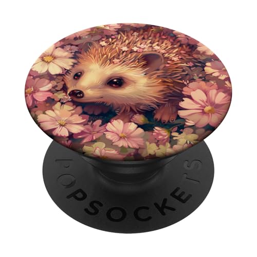 Niedlicher Igel, der sich in Wildblumen versteckt PopSockets Klebender PopGrip Niedlicher Igel, der sich in Wildblumen versteckt PopSockets Klebender PopGrip von Cute Funny Animals